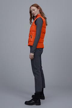 Chamarras Canada Goose Mujer Mexico - Freestyle Chalecos Naranjas MB1263074